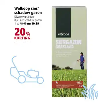 Welkoop Welkoop sier/ schaduw gazon 1 kg aanbieding