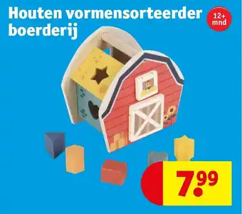 Kruidvat Houten vormensorteerder boerderij aanbieding