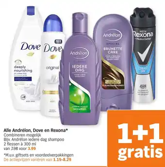 Albert Heijn Andrelon, Dove en Rexona aanbieding