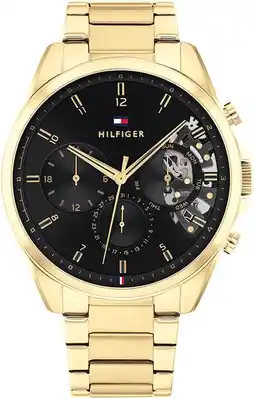 Amazon Tommy Hilfiger Analoog kwartshorloge voor heren, met roestvrij stalen armband 1710447 aanbieding