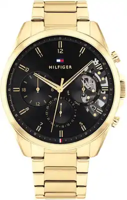 Amazon Tommy Hilfiger Analoog kwartshorloge voor heren, met roestvrij stalen armband 1710447 aanbieding