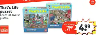 Kruidvat That's life puzzel aanbieding