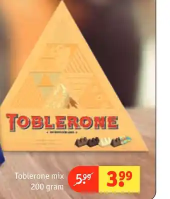 Kruidvat Toblerone mix 200 gram aanbieding