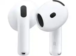 MediaMarkt Apple Draadloze Oordopjes Airpods 4 Actieve Ruisonderdrukking + Oplaadcase Wit aanbieding