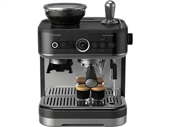 MediaMarkt Philips Barista Brew PSa3218/10 Semi-automatische Espressomachine Zwart aanbieding