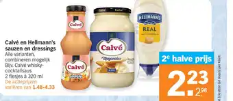 Albert Heijn Calvé en hellmann's sauzen en dressings 320 ml aanbieding