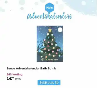 Plein.nl Sence Adventskalender Bath Bomb 26% Korting aanbieding