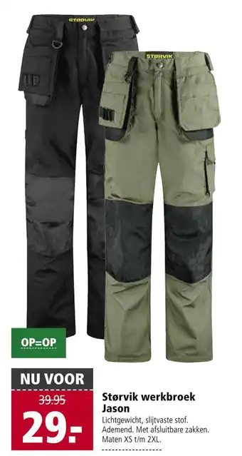 Welkoop Størvik werkbroek jason xs t/m 2xl aanbieding