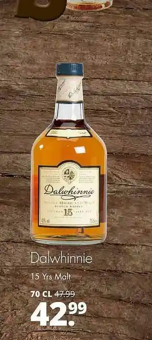 Mitra Dalwhinnie 15 Yrs Malt aanbieding