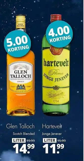 Mitra Glen Talloch Scotch Blended Of Hartevelt Jonge Jenever 4.00 - 5.00 Korting aanbieding