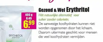 Gezond & Wel Gezond & Wel Erythritol aanbieding