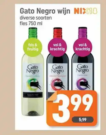Dagwinkel Gato Negro Wijn aanbieding