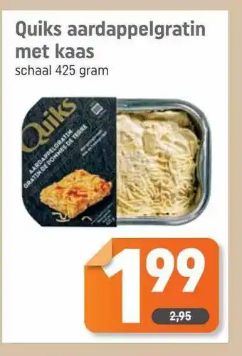 Dagwinkel Quiks Aardappelgratin Met Kaas aanbieding