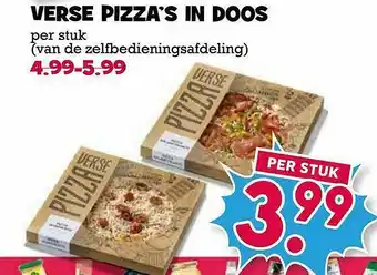 Boon`s Markt Verse Pizza's In Doos aanbieding