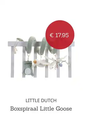 Baby Plus LITTLE DUTCH Boxspiraal Little Goose aanbieding