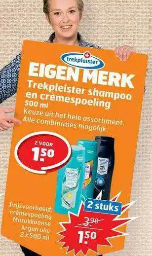 Trekpleister Trekpleister Shampoo En Crèmespoeling aanbieding