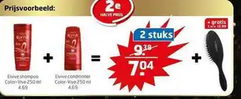 Trekpleister Elvive Shampoo Color-Vive 250 Ml + Elvive Conditioner Color-Vive 250 Ml aanbieding