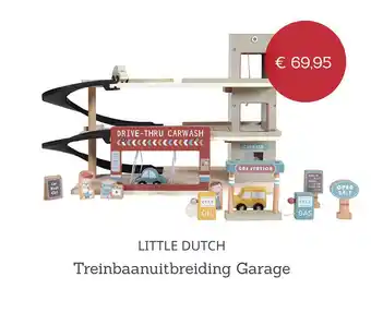 Baby Plus LITTLE DUTCH Treinbaanuitbreiding Garage aanbieding