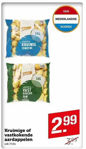 Coop Kruimige Of Vastkokende Aardappelen aanbieding