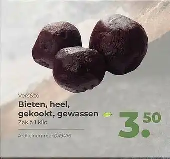 Bidfood Vers&Zo Bieten, Heel, Gekookt, Gewassen aanbieding