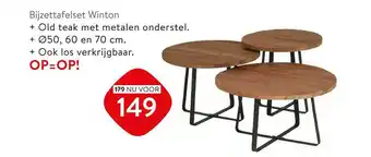 Profijt Meubel Bijzettafelset Winton aanbieding