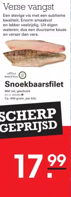 Sligro Snoekbaarsfilet aanbieding