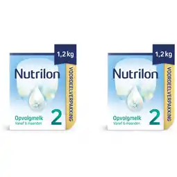 Albert Heijn Nutrilon 2 opvolgmelk 6+ mnd 2-pack aanbieding