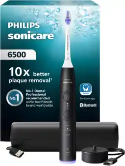 MediaMarkt Philips Sonicare 6500 Series Hx7411/02 Elektrische Tandenborstel Zwart aanbieding