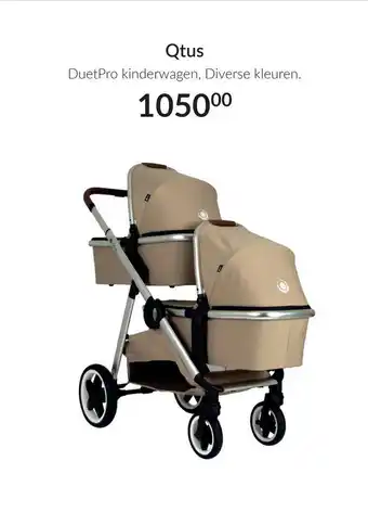 Babypark Qtus DuetPro kinderwagen, Diverse kleuren. aanbieding