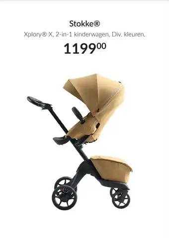 Babypark Stokke® Xplory® X, 2-in-1 kinderwagen, Div. kleuren. aanbieding