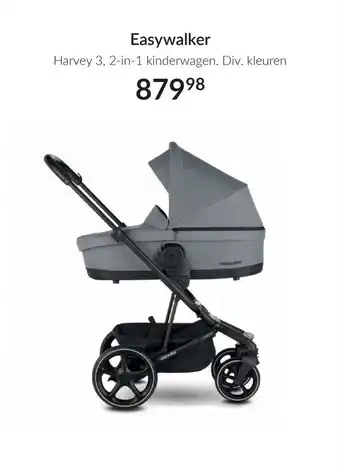 Babypark Easywalker Harvey 3, 2-in-1 kinderwagen. Div. kleuren aanbieding