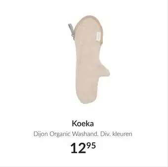 Babypark Koeka Dijon Organic Washand. Div. kleuren aanbieding