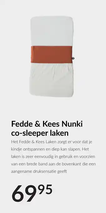 Babypark Fedde & Kees Nunki co-sleeper laken aanbieding