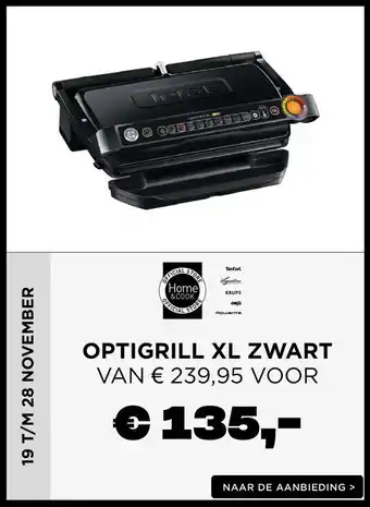 Batavia Stad Optigrill Xl Zwart aanbieding