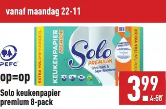 ALDI Solo keukenpapier premium 8-pack aanbieding