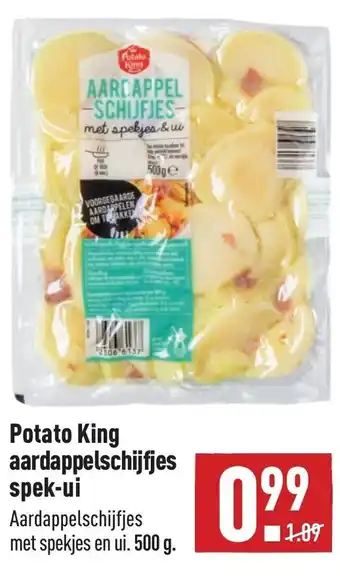 ALDI Potato King aardappelschijfjes spek-ui 500 gram aanbieding