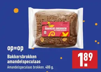 ALDI Bakkersbrokken amandelspeculaas 400g aanbieding