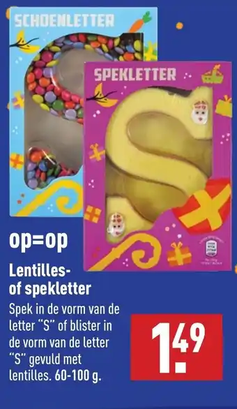 ALDI Lentilles- of spekletter aanbieding