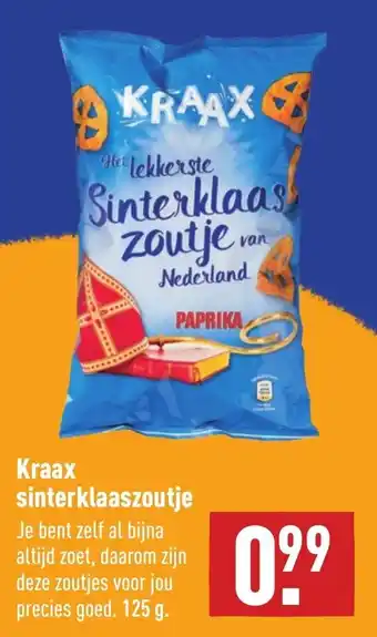 ALDI Kraax sinterklaaszoutje 125g aanbieding