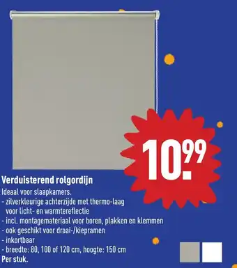 ALDI Verduisterend rolgordijn aanbieding