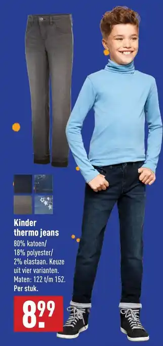 ALDI Kinder thermo jeans aanbieding