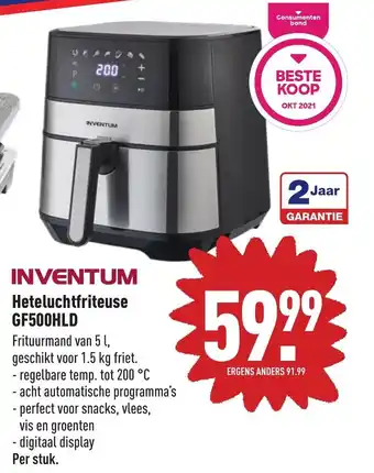 ALDI Inventum Heteluchtfriteuse GF500HLD aanbieding