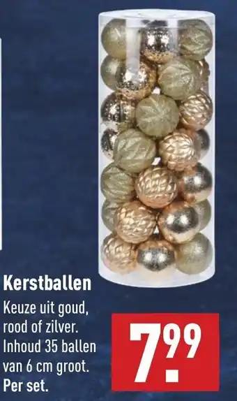 ALDI Kerstballen keuze uit goud aanbieding