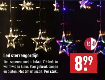 ALDI Led sterrengordijn aanbieding