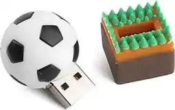 Bol.com Ulticool USB-stick Voetbal Gras - 16 GB - Sport - Groen aanbieding