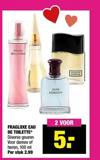 Big Bazar Fragluxe Eau De Toilette 100ml aanbieding