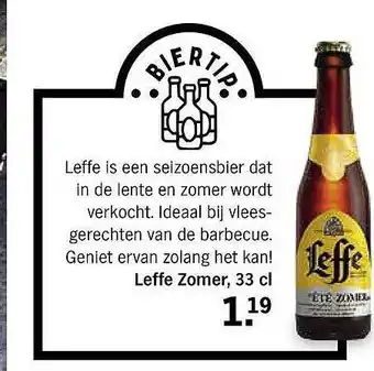 Albert Heijn Leffe Zomer aanbieding