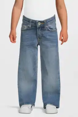 Wehkamp anytime wide leg jeans medium blauw aanbieding