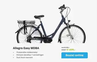 Stella fietsen Allegra Easy MDBA Fiets aanbieding