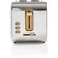 Bol.com Nedis Broodrooster - Soft Touch Series - 2 Sleuven - Bruining niveaus: 6 - Ontdooifunctie - Wit aanbieding